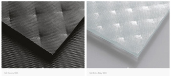 Shiny Colorimo glass panels