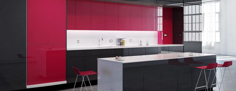 gloss lacquered glass